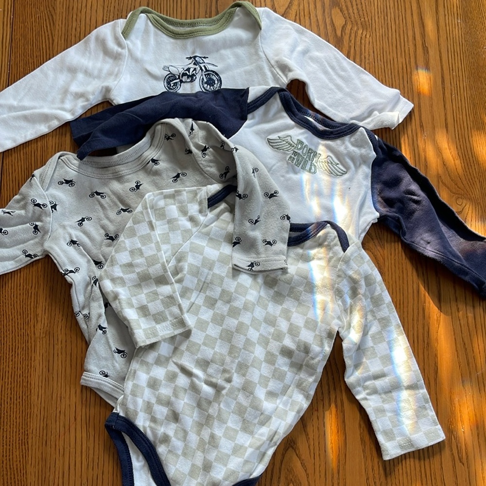 18 month motorcycle long sleeve onesies